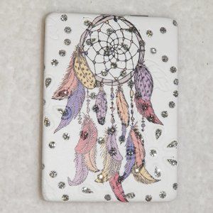 Compact Mirror Embellished Dreamcatcher Design